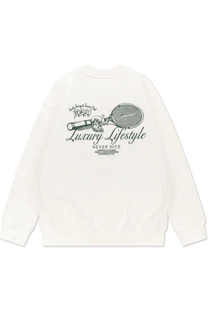 Свитшот DUSTY RACQUET RLXD HW SWT ecru белый унисекс