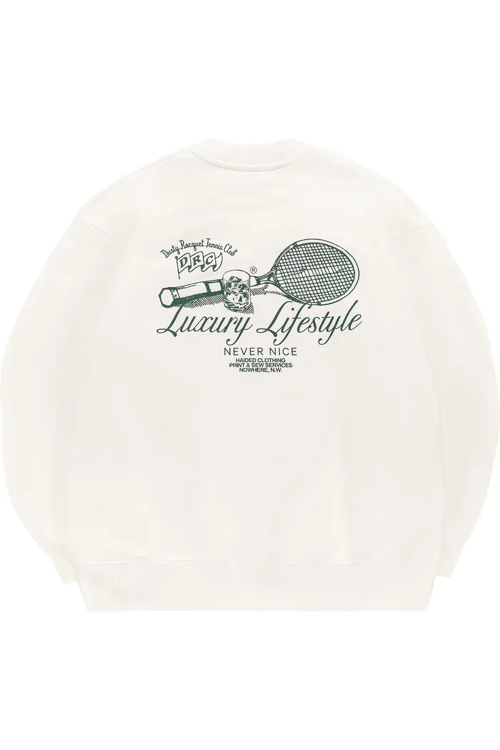 Свитшот DUSTY RACQUET RLXD HW SWT ecru белый унисекс
