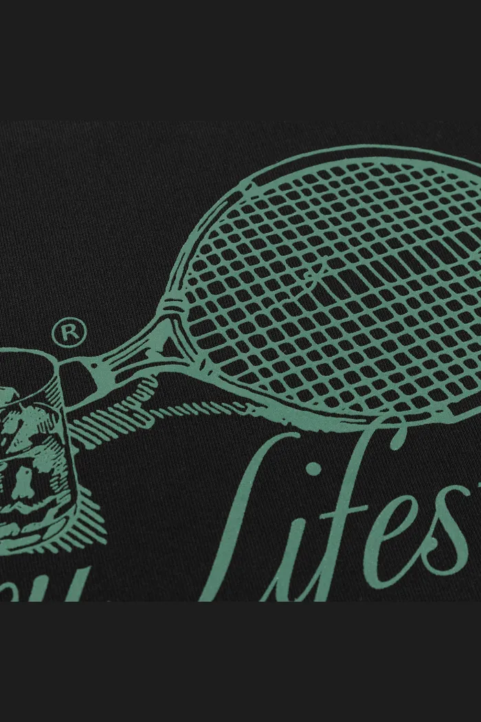 Свитшот DUSTY RACQUET RLXD HW SWT чёрный унисекс