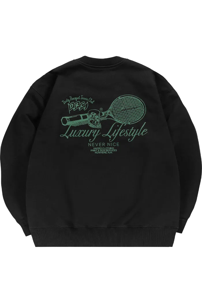 Свитшот DUSTY RACQUET RLXD HW SWT чёрный унисекс