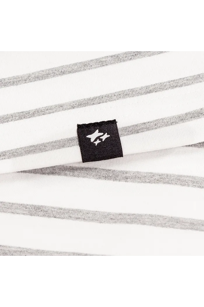 Лонгслив OFF WORLD RLXD FIRM LS TEE бело-серый в полоску унисекс