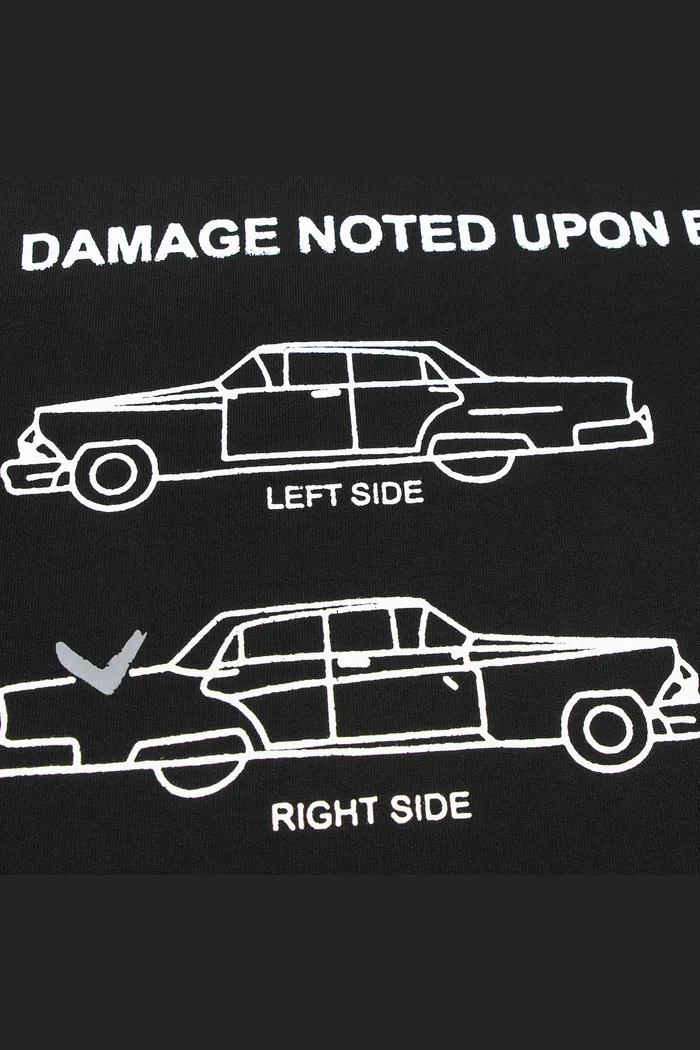 Футболка DAMAGE RLXD HW TEE чёрная унисекс