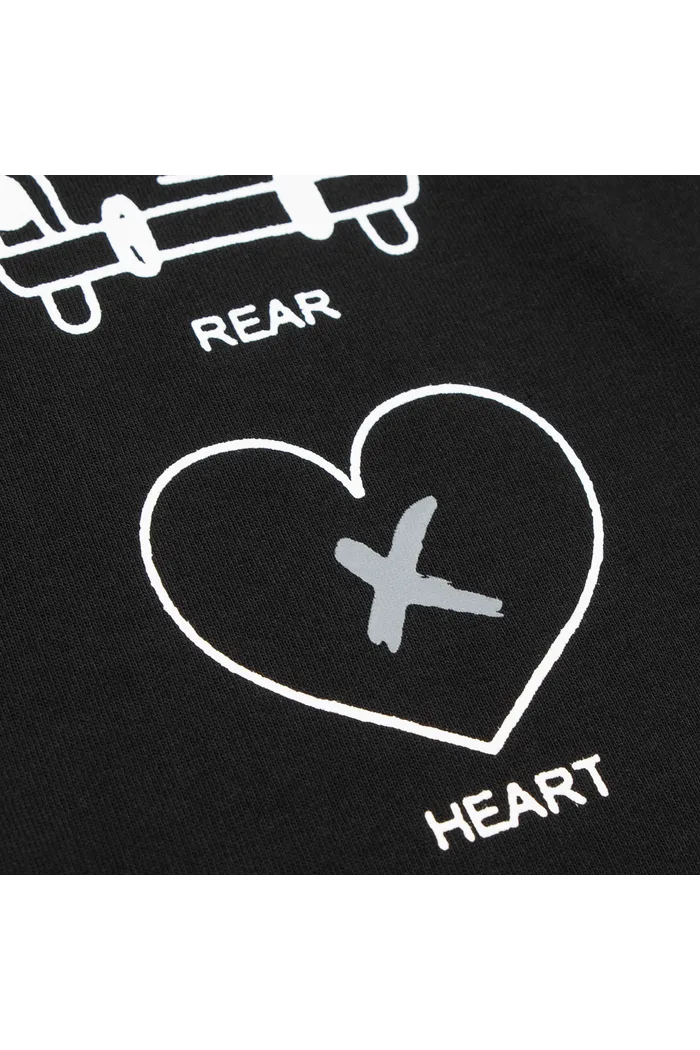 Футболка DAMAGE RLXD HW TEE чёрная унисекс