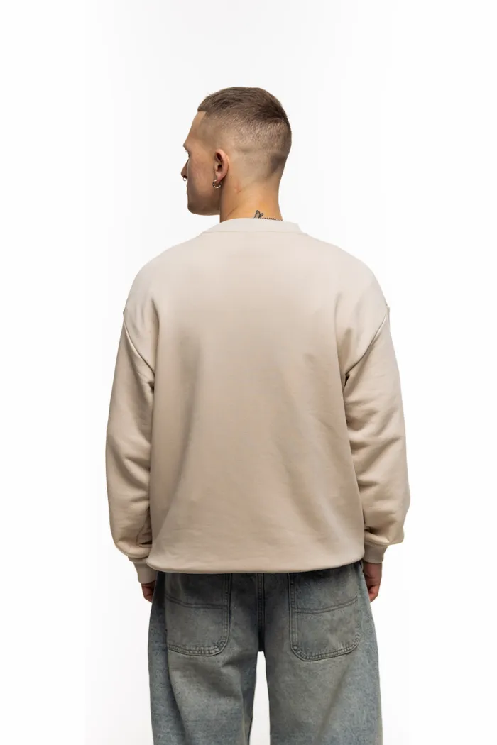 Свитшот  бежевый Moment Blue Big Dog beige