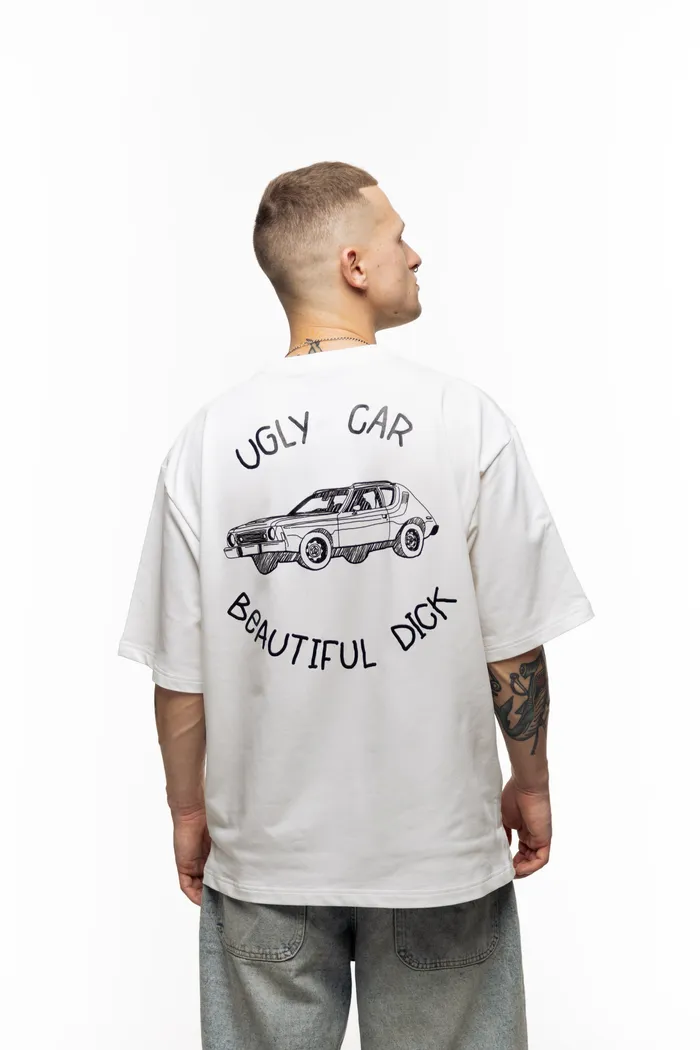Футболка С7МЬ Ugly Car french cream