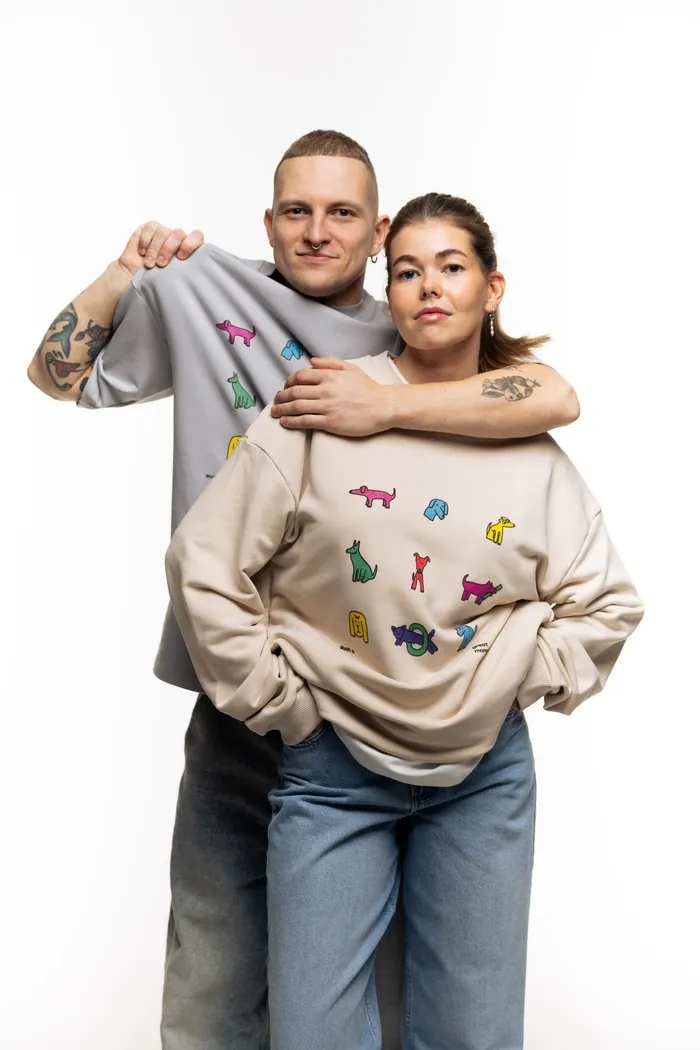 Футболка SGM Много Собак light rose светло-розовая