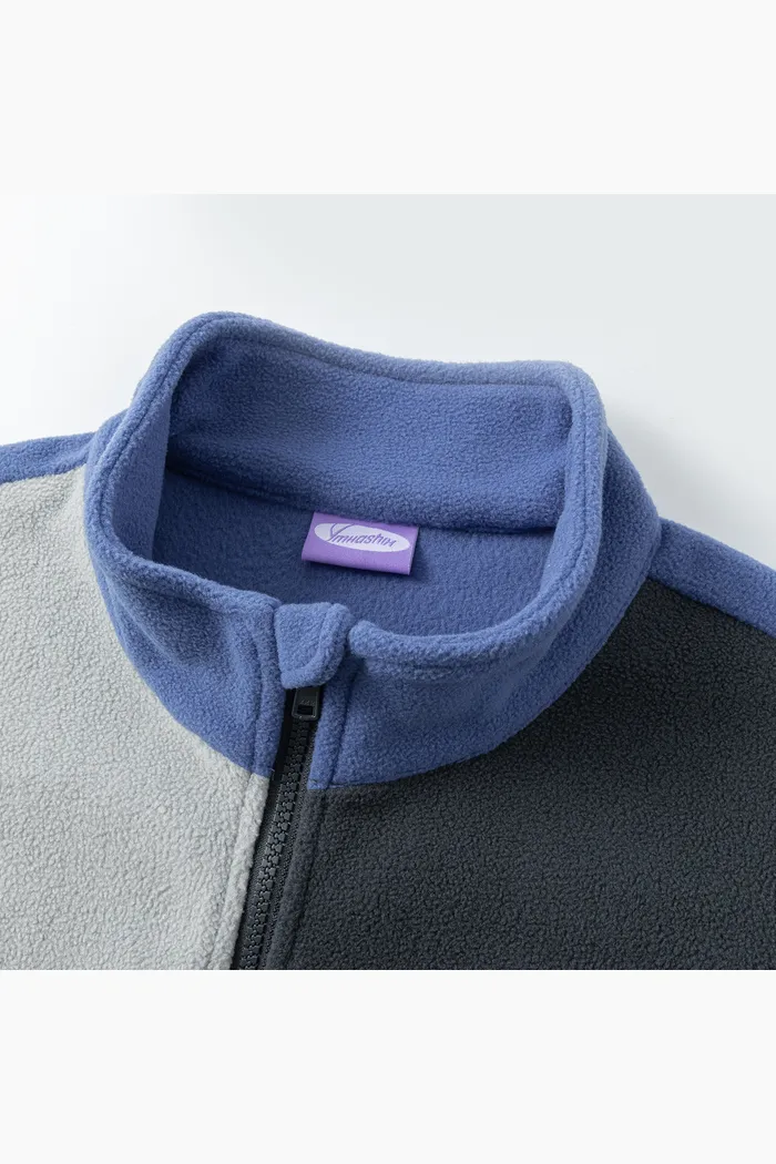 Свитшот YMKASHIX zip colorblock Ranger синий/графит/серый