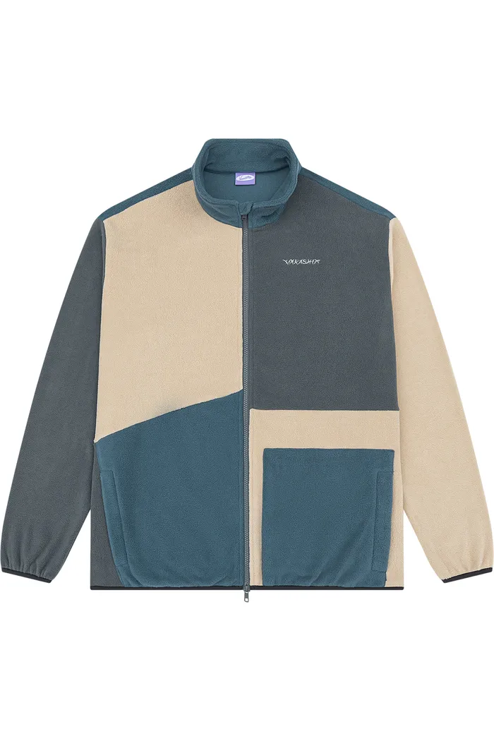 Свитшот YMKASHIX zip colorblock Ranger синий/песок/серый