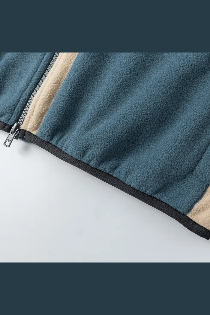 Свитшот YMKASHIX zip colorblock Ranger синий/песок/серый