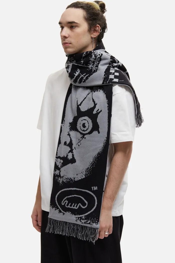 Шарф ANTEATER Scarf-Black-Grey