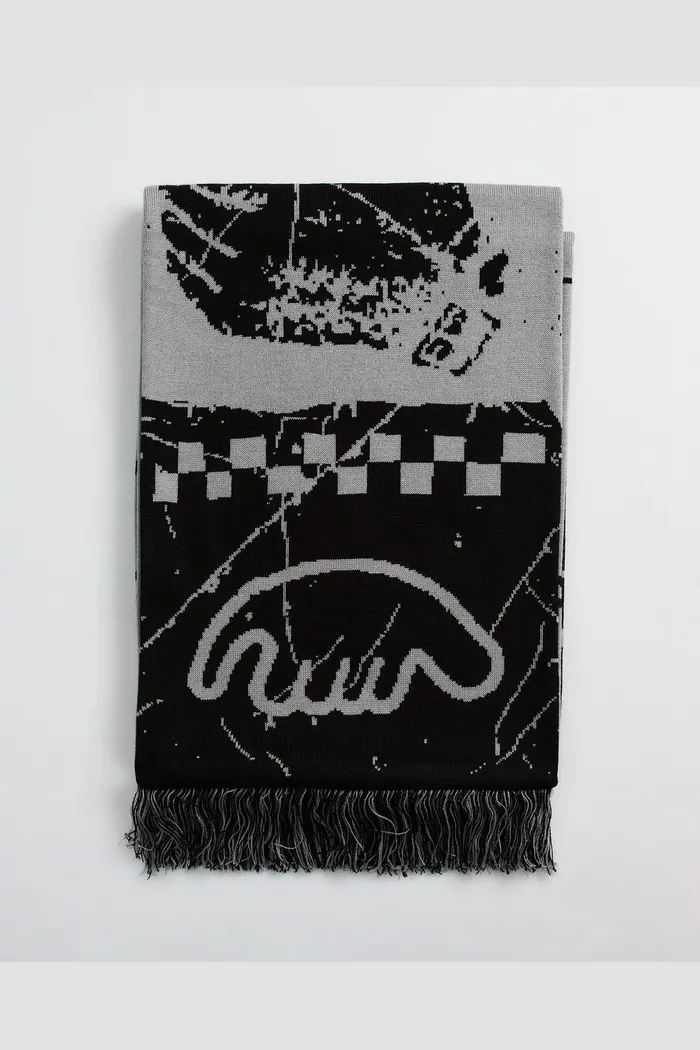 Шарф ANTEATER Scarf-Black-Grey