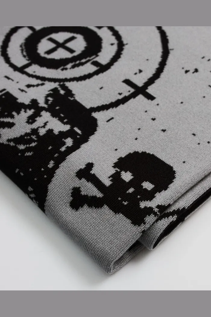 Шарф ANTEATER Scarf-Black-Grey