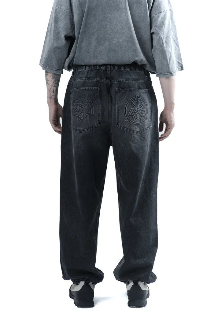 Джинсы Volchok x Issaya Balloon Fit/черный