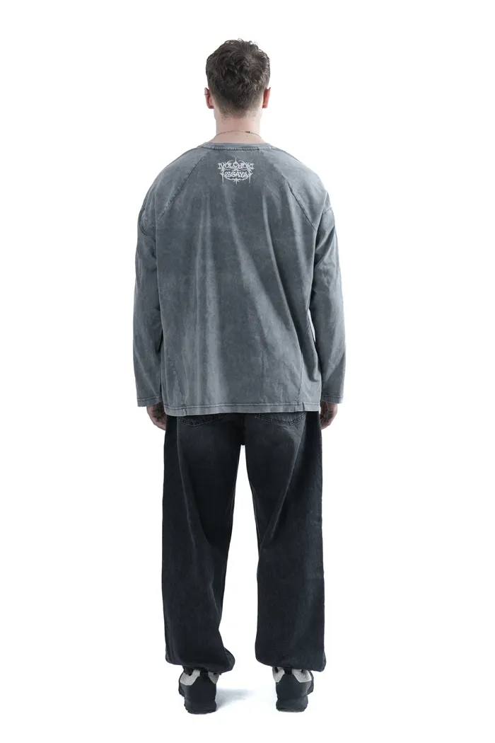 Лонгслив Volchok x Issaya Ghost Castle/серый