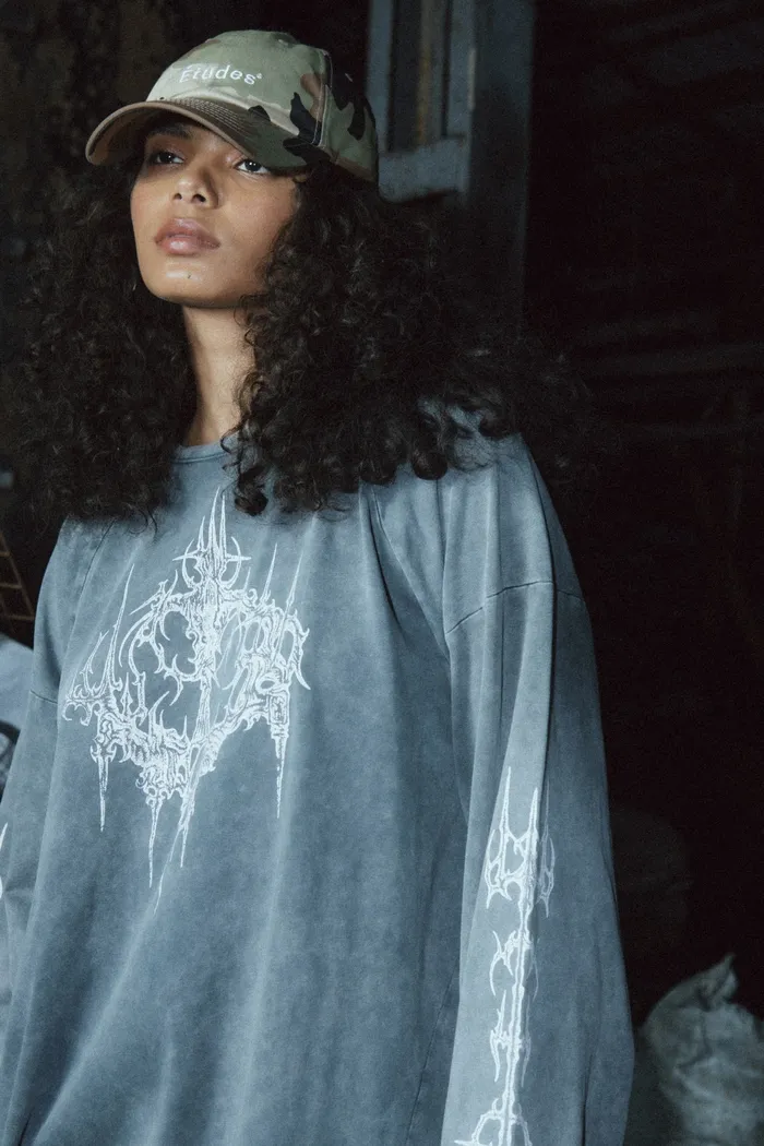 Лонгслив Volchok x Issaya Ghost Castle/серый