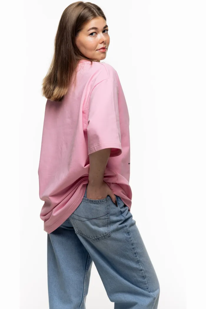 Футболка Много Собак rose розовая 