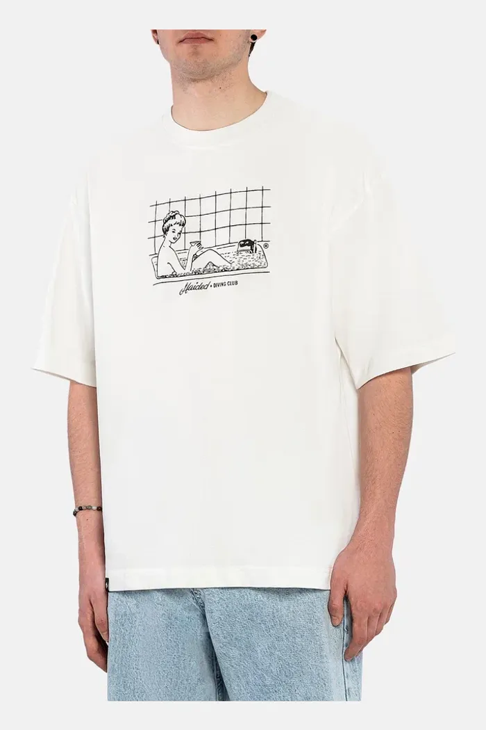 Футболка DIVING CLUB RLXD HW TEE ecru 