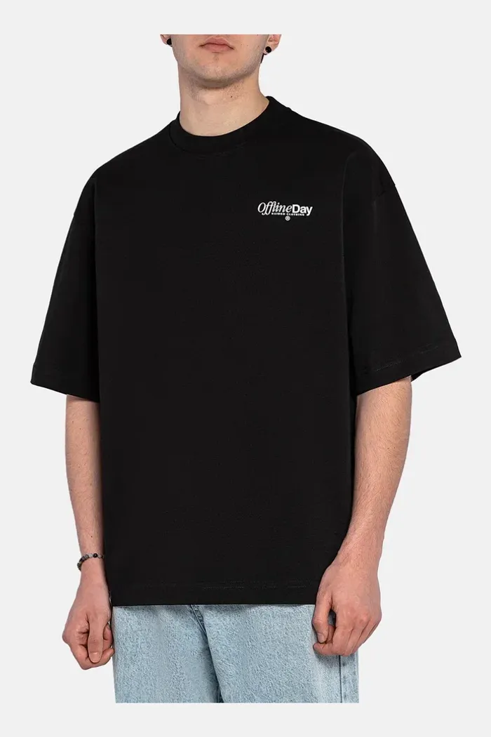 OFFLINE DAY RLXD HW TEE black футболка