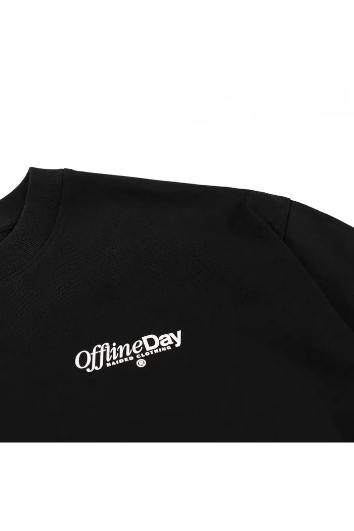 OFFLINE DAY RLXD HW TEE black футболка