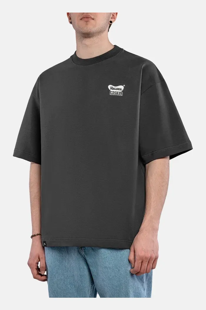 Футболка HEATED POOL RLXD FIRM TEE shadow.grey серая 