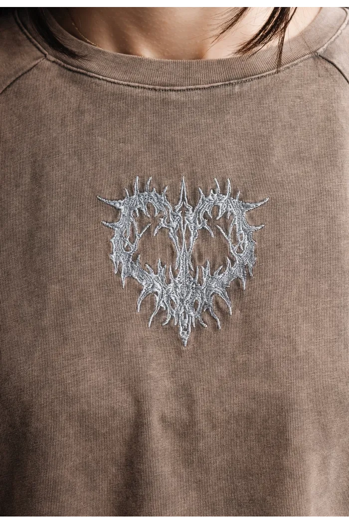 Футболка Volchok x Issaya Heart/коричневый