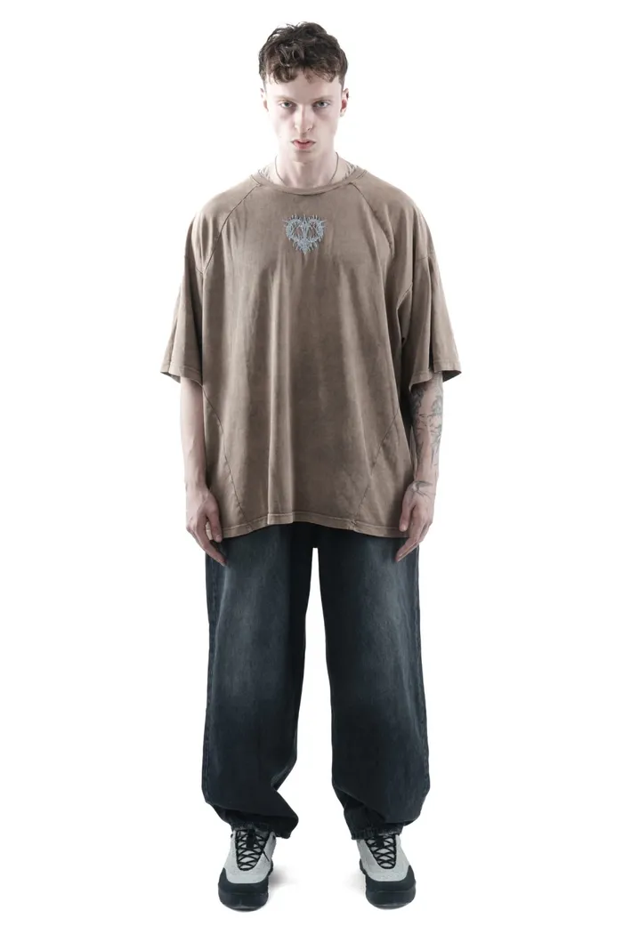 Футболка Volchok x Issaya Heart/коричневый