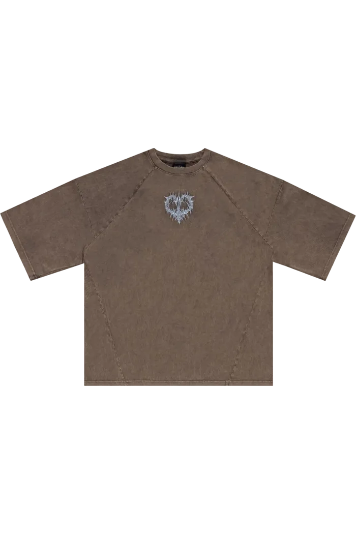 Футболка Volchok x Issaya Heart/коричневый