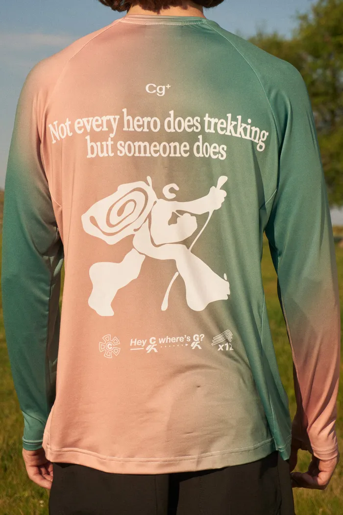 Лонгслив "C" Trekking Longsleeve peach&wave