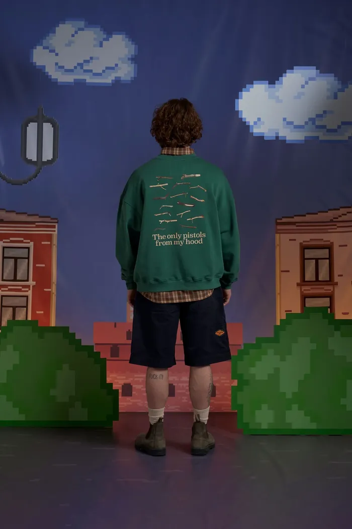 Свитшот X Pistols Sweatshirt Middle Green