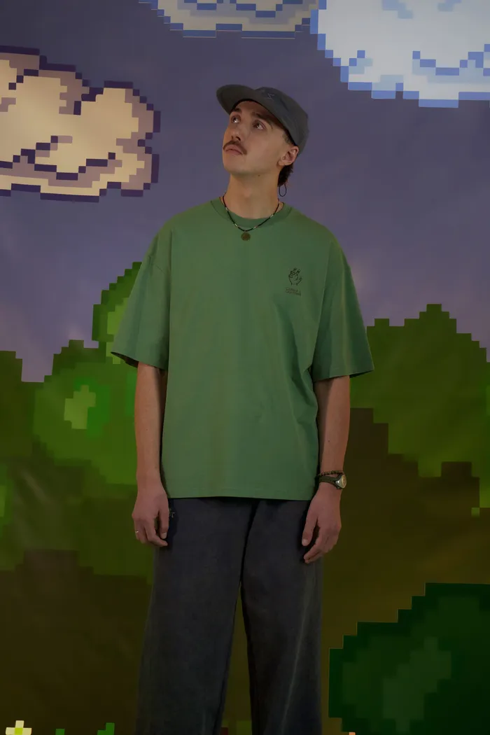 Футболка Letters Hooks T-shirt Grass Green