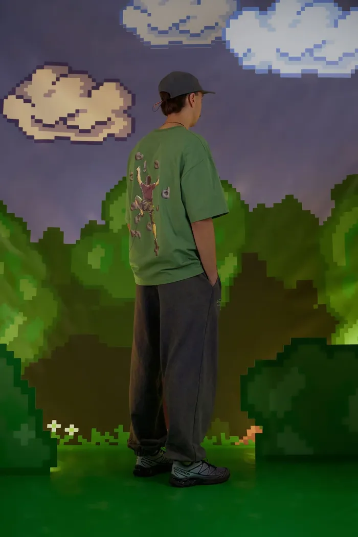 Футболка Letters Hooks T-shirt Grass Green