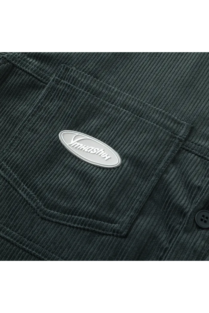 Рубашка YMKASHIX Velvet Button темно-изумрудная