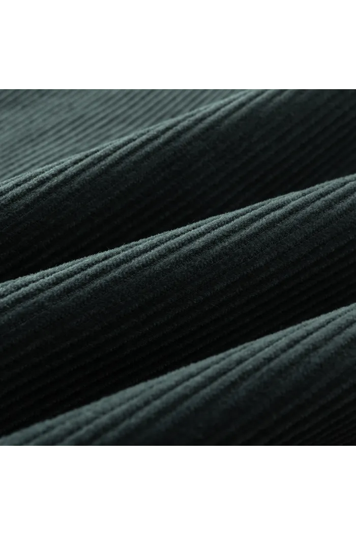 Рубашка YMKASHIX Velvet Button темно-изумрудная