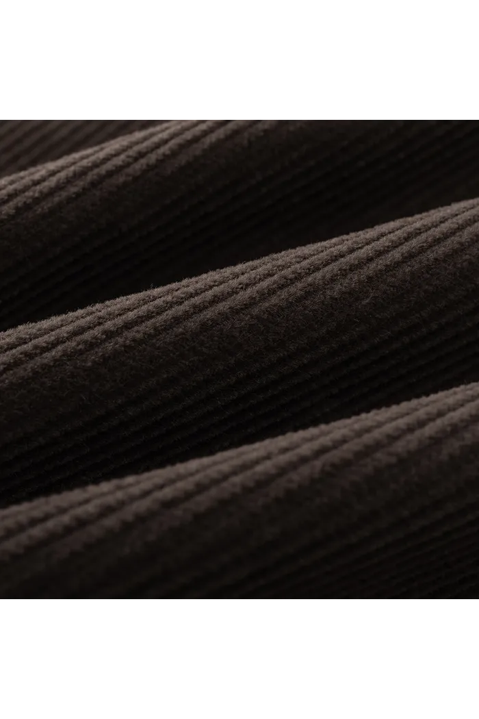 Рубашка YMKASHIX Velvet Button т.-коричневая