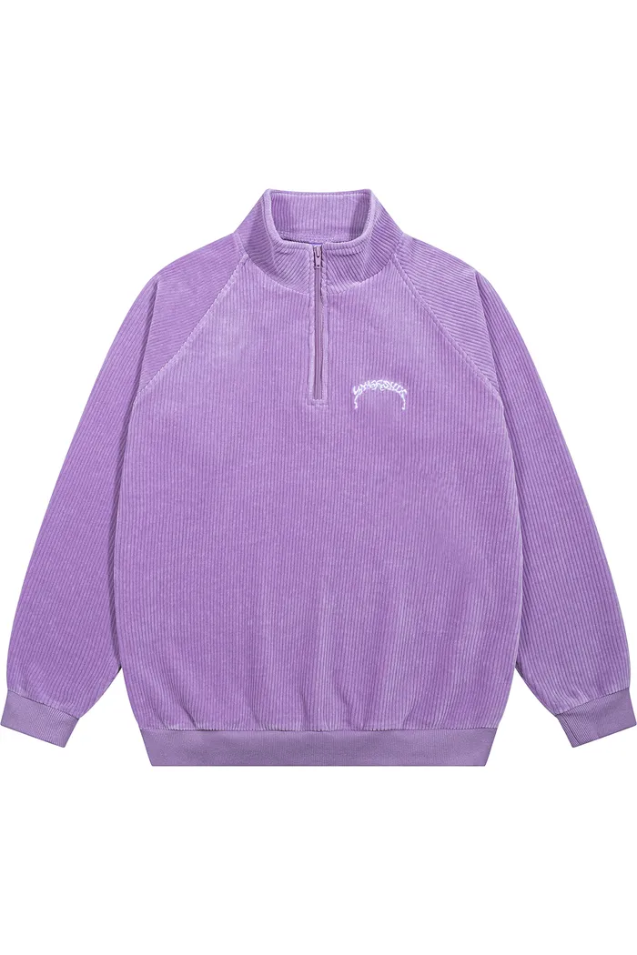 Свитшот велюровый YMKASHIX Puff фиолетовый