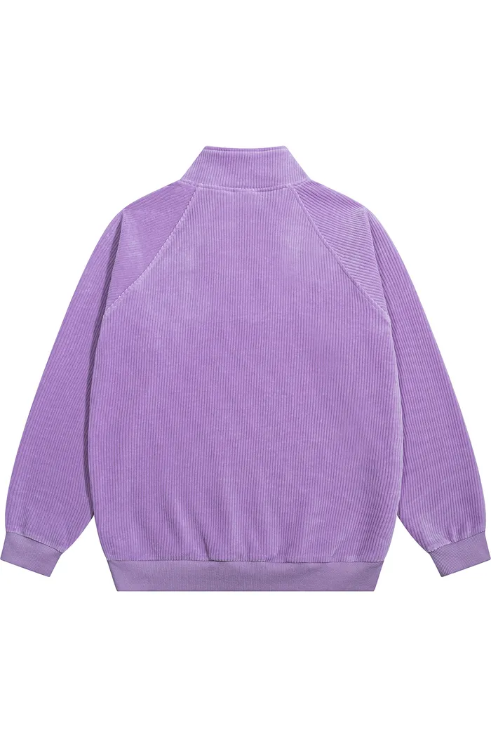 Свитшот велюровый YMKASHIX Puff фиолетовый