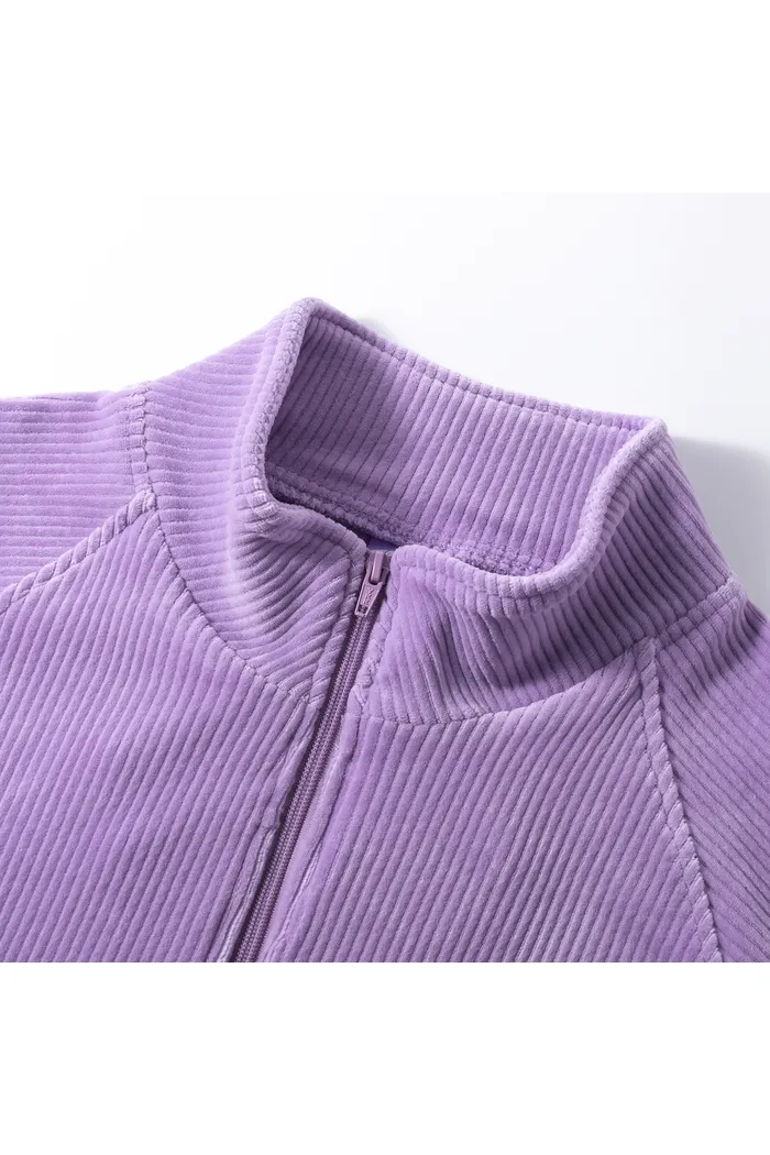 Свитшот велюровый YMKASHIX Puff фиолетовый