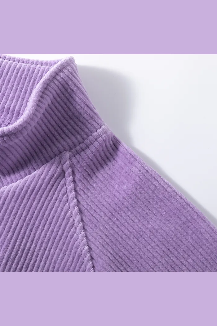 Свитшот велюровый YMKASHIX Puff фиолетовый