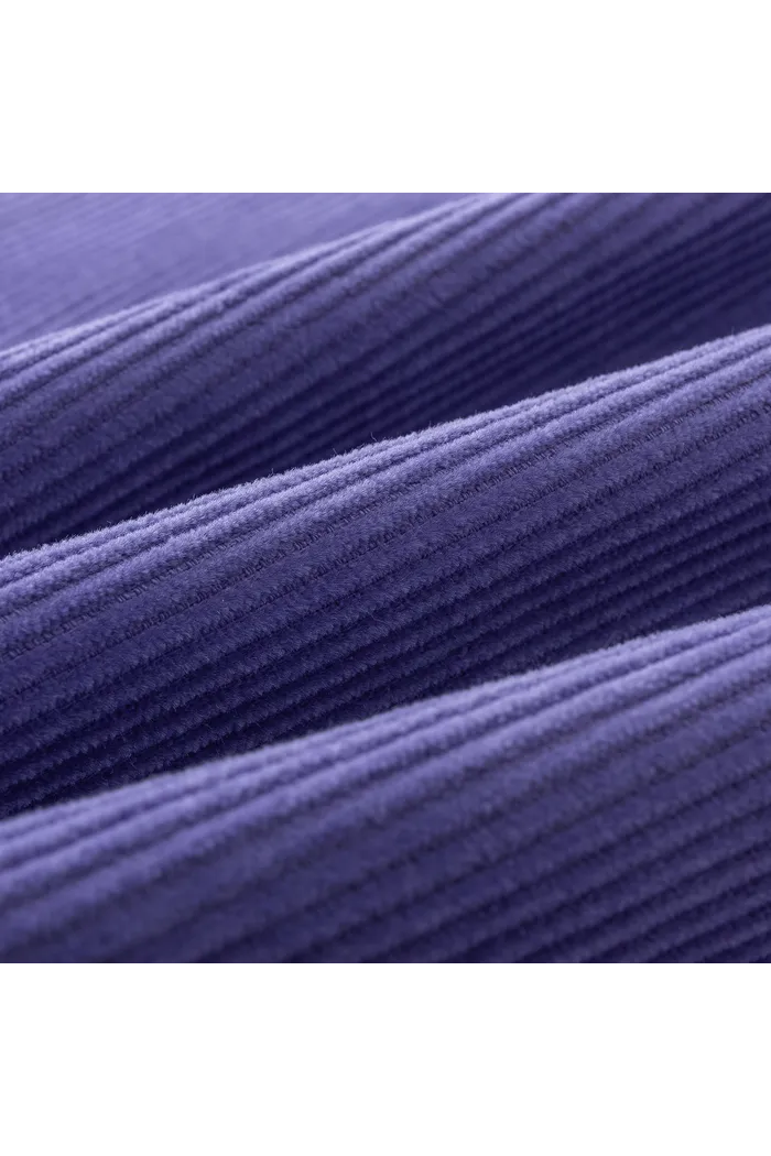 Рубашка YMKASHIX Velvet Button фиолетовая