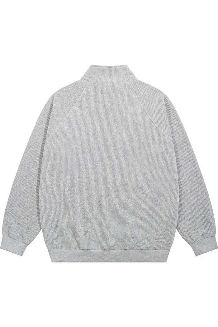 Свитшот велюровый YMKASHIX Puff серый-меланж