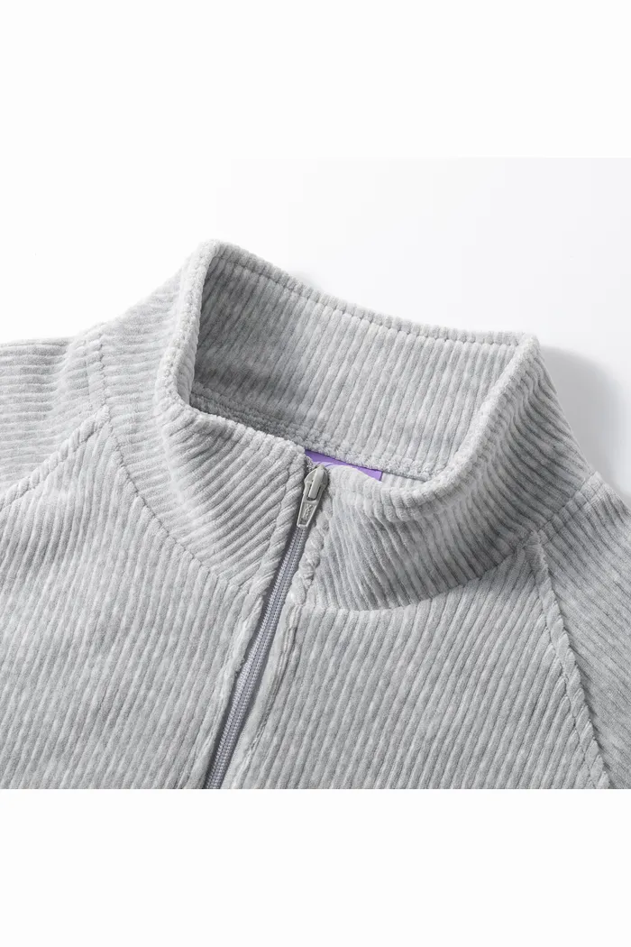 Свитшот велюровый YMKASHIX Puff серый-меланж