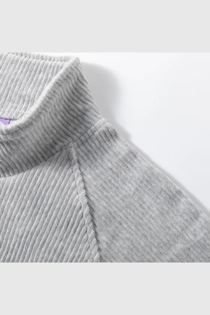 Свитшот велюровый YMKASHIX Puff серый-меланж