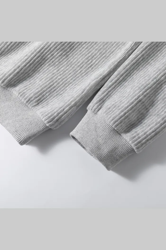 Свитшот велюровый YMKASHIX Puff серый-меланж