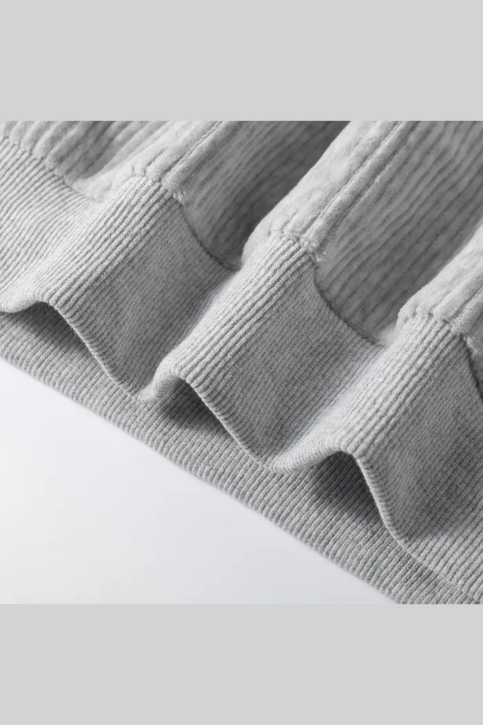 Свитшот велюровый YMKASHIX Puff серый-меланж