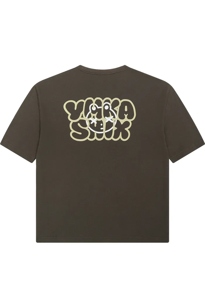 Футболка YMKASHIX Logo Face коричневый