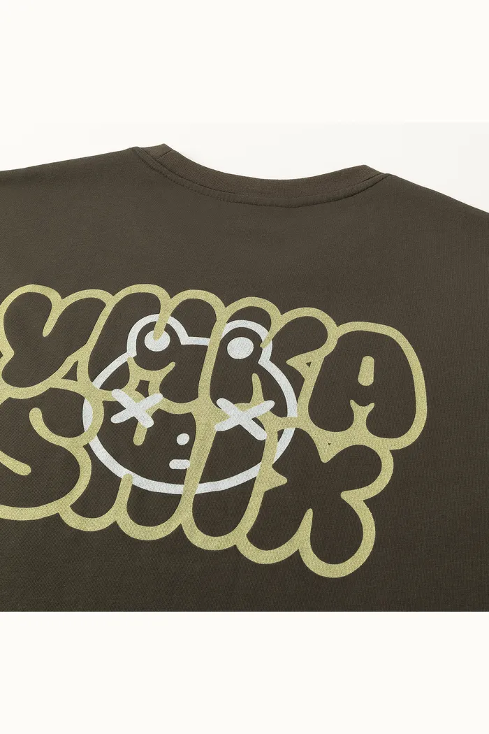 Футболка YMKASHIX Logo Face коричневый