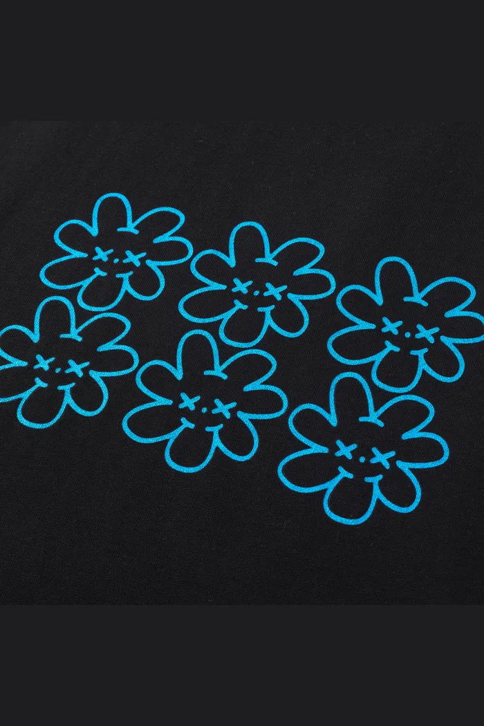 Майка YMKASHIX face flower черный