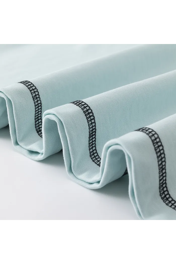 Майка YMKASHIX face flower голубой