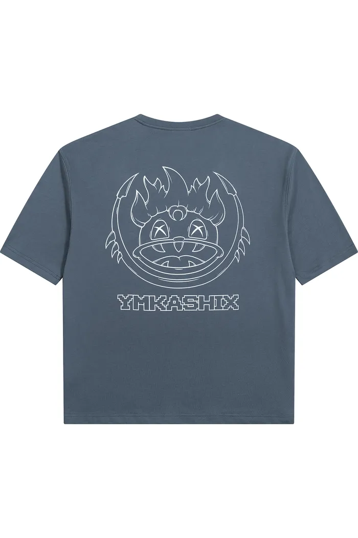 Футболка YMKASHIX 8-bit outline темно-серый