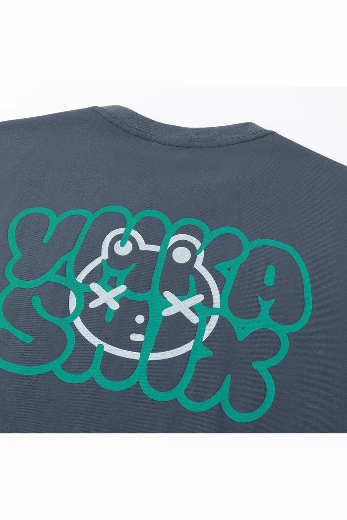 Футболка YMKASHIX Logo Face темно-серый